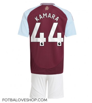 Aston Villa Boubacar Kamara #44 Dětské Domácí Dres 2024-25 Krátký Rukáv (+ trenýrky)